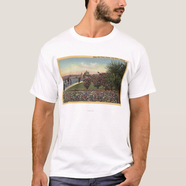 Blumen entlang Ostozean-Allee T-Shirt (Vorderseite)