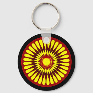 Blumen-Entwurf Keychain Schlüsselanhänger