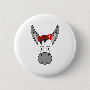 Blumen-Esel-Tier-Halloween-Kostüm-Geschenk Button