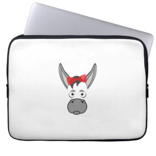 Blumen-Esel-Tier-Halloween-Kostüm-Geschenk Laptopschutzhülle