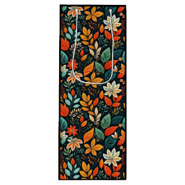 Blumen Exotische Blumen Muster Geschenktüte Für Weinflaschen