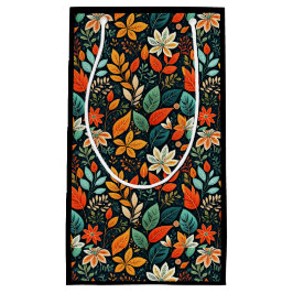 Blumen Exotische Blumen Muster Kleine Geschenktüte