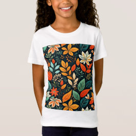 Blumen Exotische Blumen Muster T-Shirt