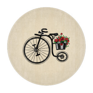 Blumen Fahrrad Schneidbrett Schneidebrett