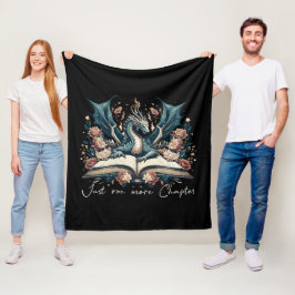 Blumen-Fantasie-Buch-Drache-Fleece-Decke Fleecedecke