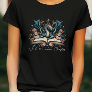 Blumen-Fantasie-Buch-Drache-T-Shirt T-Shirt