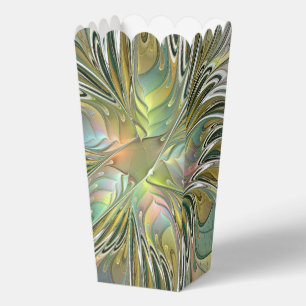 Blumen-Fantasie Moderne Fraktal-Kunst-Blume mit Go Geschenkschachtel