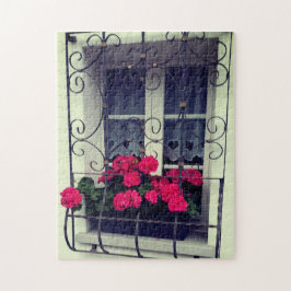 Blumen-Fensterbank-Puzzle, 28 cm x 35 cm, 252 Teil