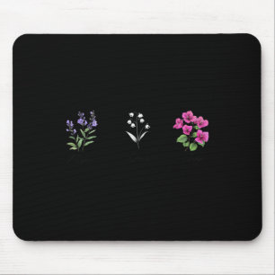 Blumen Fingerhut Gänseblümchen Tulpe Floral  Mousepad