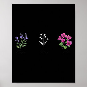 Blumen Fingerhut Gänseblümchen Tulpe Floral Poster