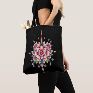 Blumen & Flammen - Vintage Blumenpracht Tasche