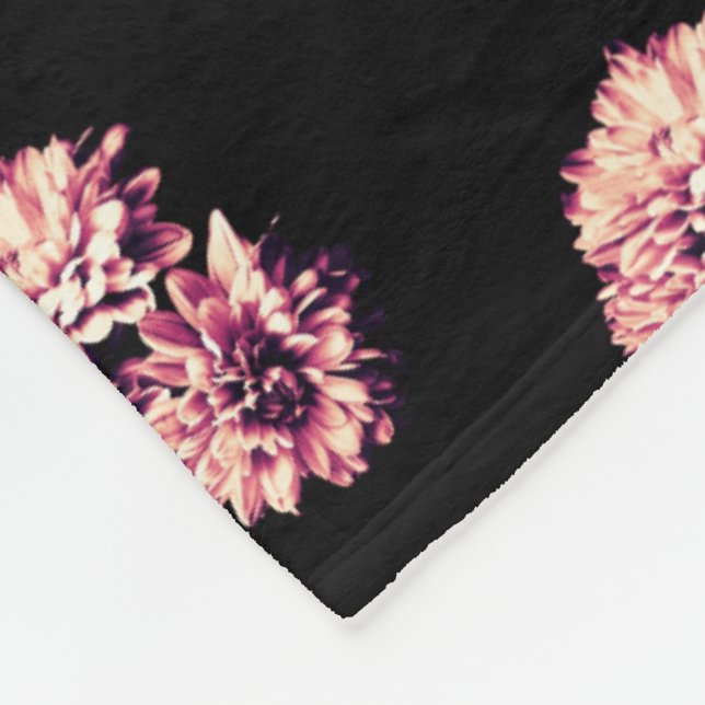 Blumen Fleecedecke (Ecke)