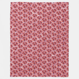 Blumen Fleecedecke