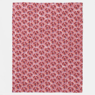 Blumen Fleecedecke