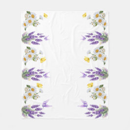 Blumen Fleecedecke