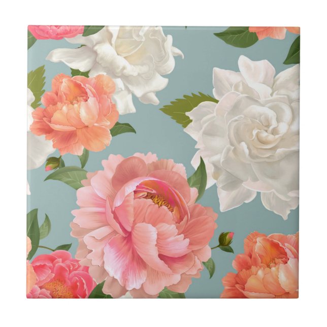Blumen Fliese (Vorderseite)