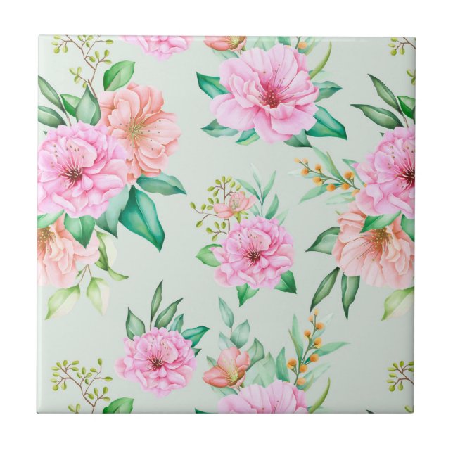 Blumen Fliese (Vorderseite)