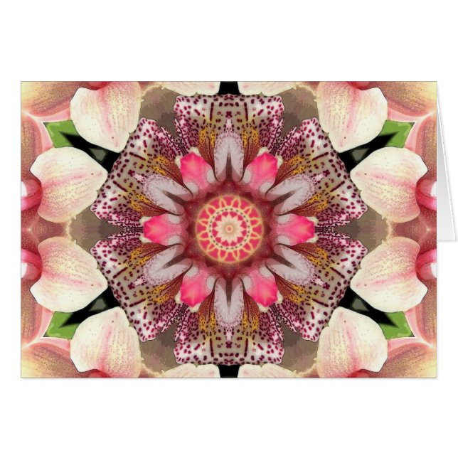 Blumen-FlussMandala (Vorderseite (Horizontal))