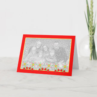 Blumen-Foto-Rahmen der Mutter Tageslächelnder Karte