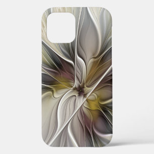 Blumen-Fraktal, Fantasie-Blume mit Erdtönen Case-Mate iPhone Hülle