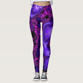 Blumen-Fraktal-Leggings Leggings