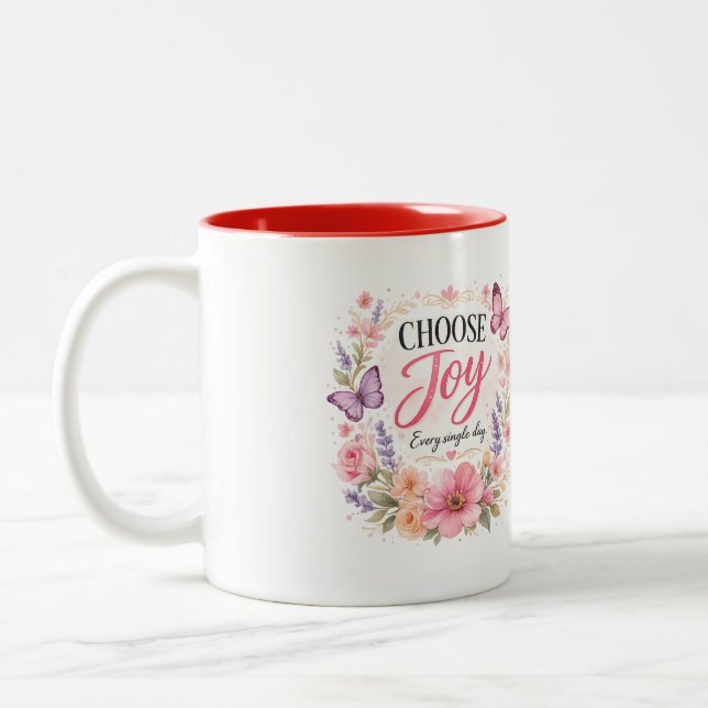 Blumen Freude Tasse (Links)