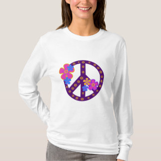 Blumen-Friedenssymbol-T - Shirts und Geschenke