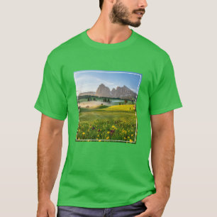 Blumen   Frühjahrsalpe di Siusi Langkofel T-Shirt