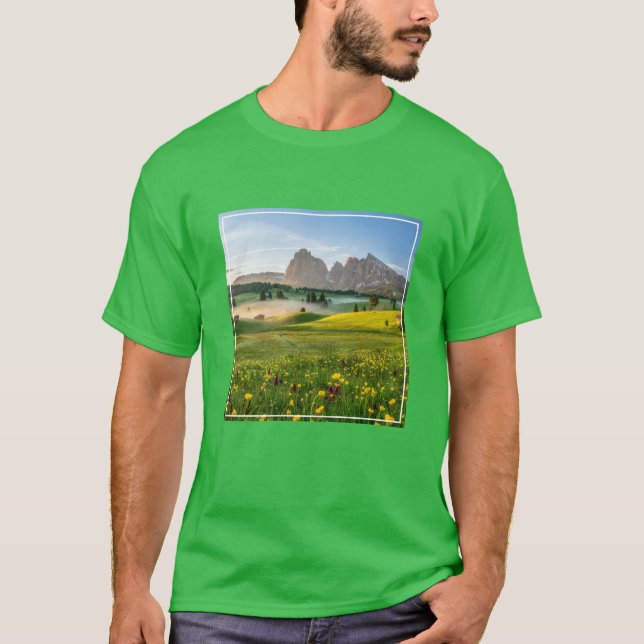 Blumen | Frühjahrsalpe di Siusi Langkofel T-Shirt (Vorderseite)