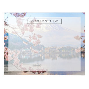 Blumen Frühjahrskirsche blüht Japan Notizblock