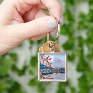 Blumen   Frühjahrskirsche blüht Japan Schlüsselanhänger