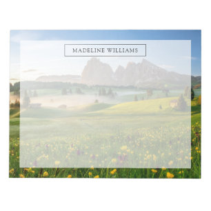Blumen Frühling Alpe di Siusi Langkofel Notizblock