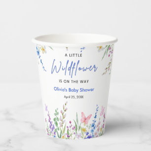 Blumen-Frühling Eine kleine Wildblumen-Baby-Party Pappbecher
