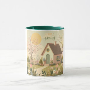 Blumen-/Frühlingshaus Tasse