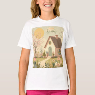 Blumen-/Frühlingshütte T-Shirt