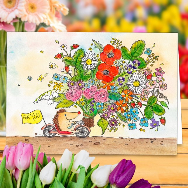 Blumen für Sie Grußkarte durch Nicole Janes Dankeskarte (Von Creator hochgeladen)