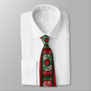 Blumen für Weihnachten Krawatte