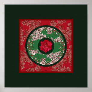 Blumen für Weihnachten Poster