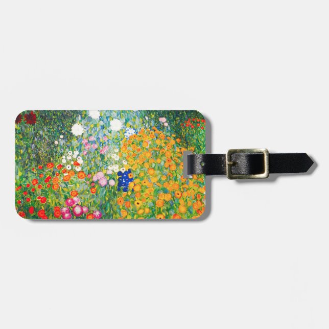 Blumen-Garten-Gepäck-Umbau Gustav Klimt Gepäckanhänger (Vorderseite horizontal)