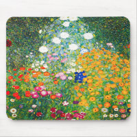 Blumen-Garten-Mausunterlage Gustav Klimt