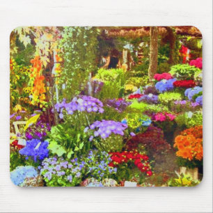 Blumen-Garten Mousepad