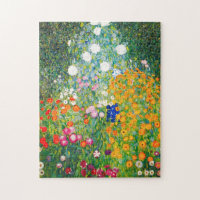Blumen-Garten-Puzzlespiel Gustav Klimt