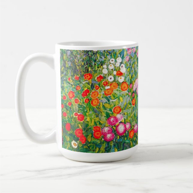 Blumen-Garten-Tasse Gustav Klimt Kaffeetasse (Links)