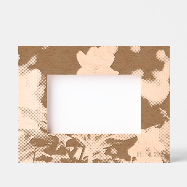 Blumen Geätzte Rahmen (Vorderseite)