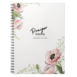 Blumen Gebetsjournal   Notizbuch Journal Notizblock