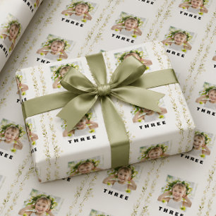 Blumen-Geburtstags-Geschenkpapier für Mädchen Geschenkpapier