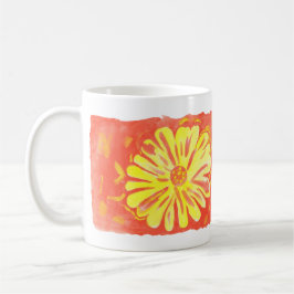 Blumen - Gelbe Blumen Kaffeetasse
