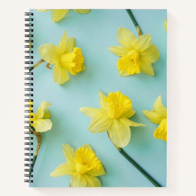 Blumen | Gelbe Daffodien Notizbuch (Vorderseite)