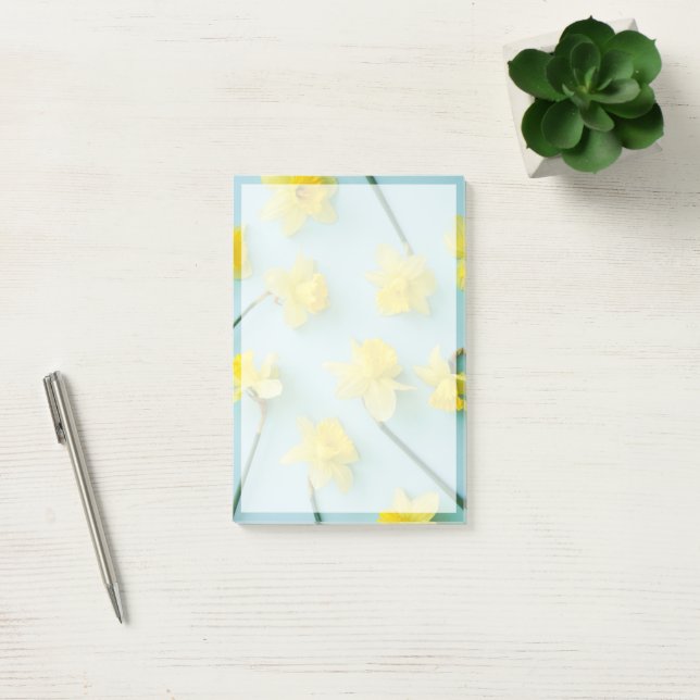 Blumen | Gelbe Daffodien Post-it Klebezettel (Büro)