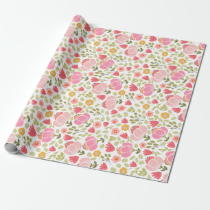 Blumen-Geschenkverpackungspapierrolle Geschenkpapier